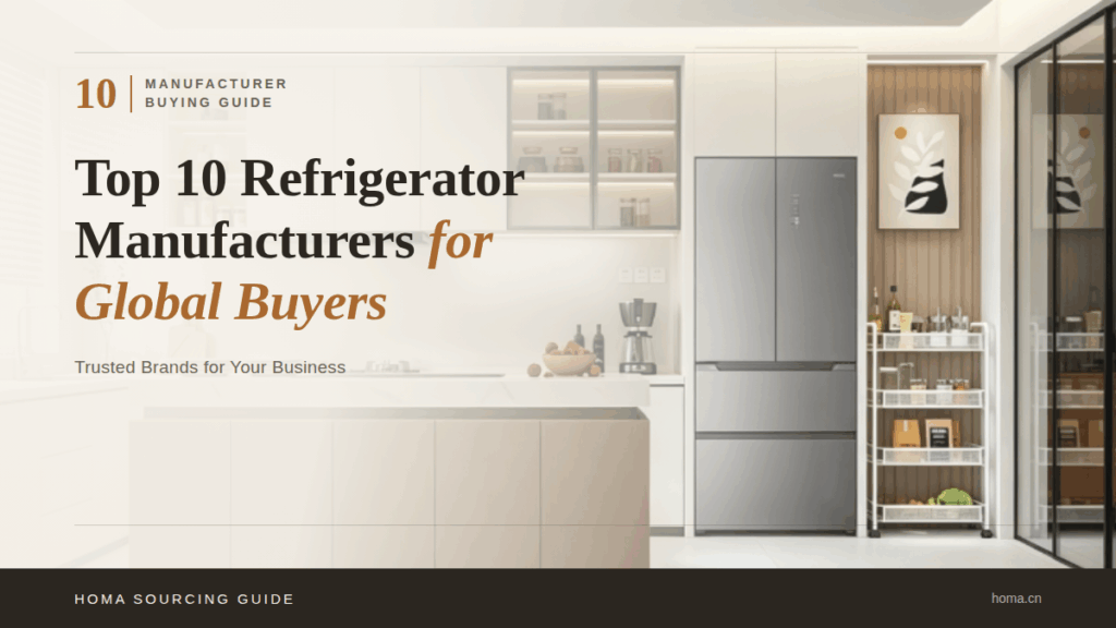 Overview graphic of leading global refrigerator manufacturers